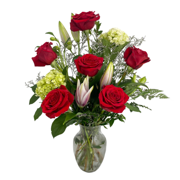 6 Premium Valentine Roses